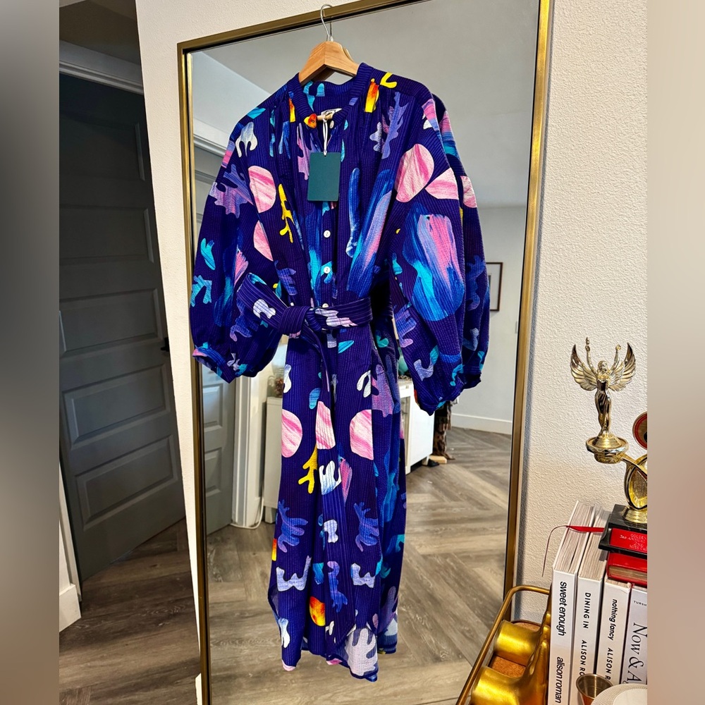 NWT- Heinui - CLEO dress - Purple Collage - 3XL